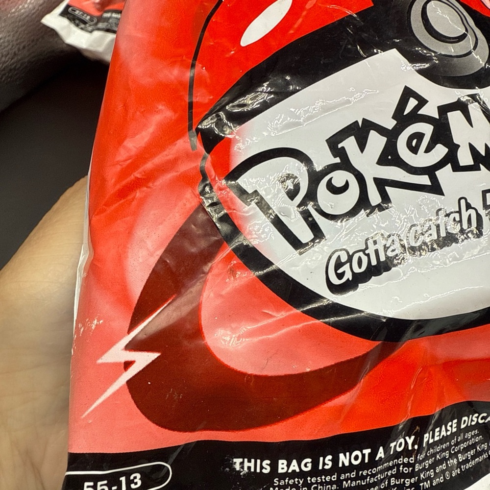 1999 Burger King Pokemon pokeball Toy #55-13 Rhyhorn-Launcher (Unopened)